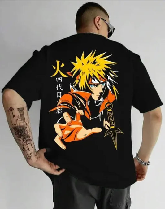 Minato Namikaze Printed T-Shirt – Naruto Inspired