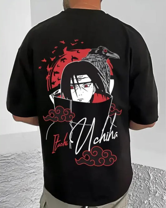 SCOTT FINCHER mens black  cotton graphic printed oversized