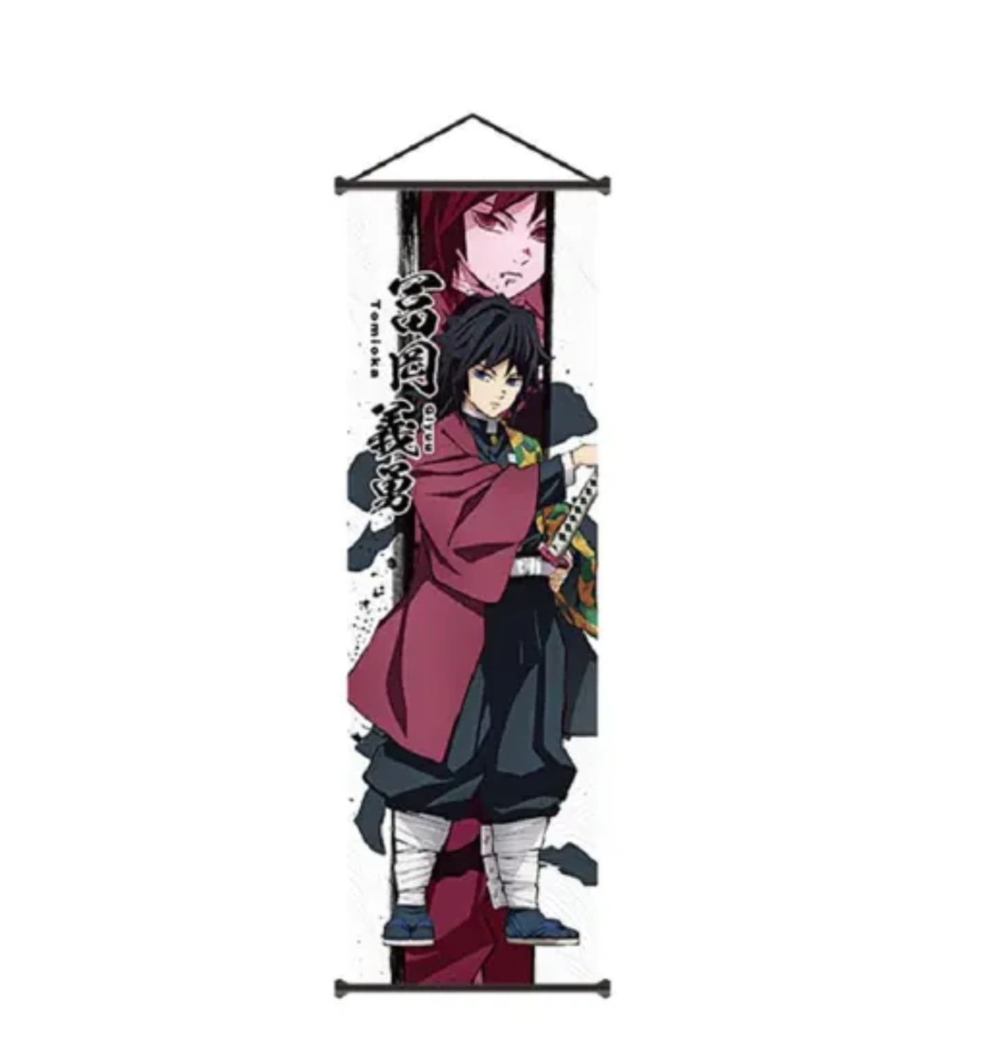 Demon Slayer Giyu Tomioka Anime  Poster Wall Scroll 70 x 25 Cms