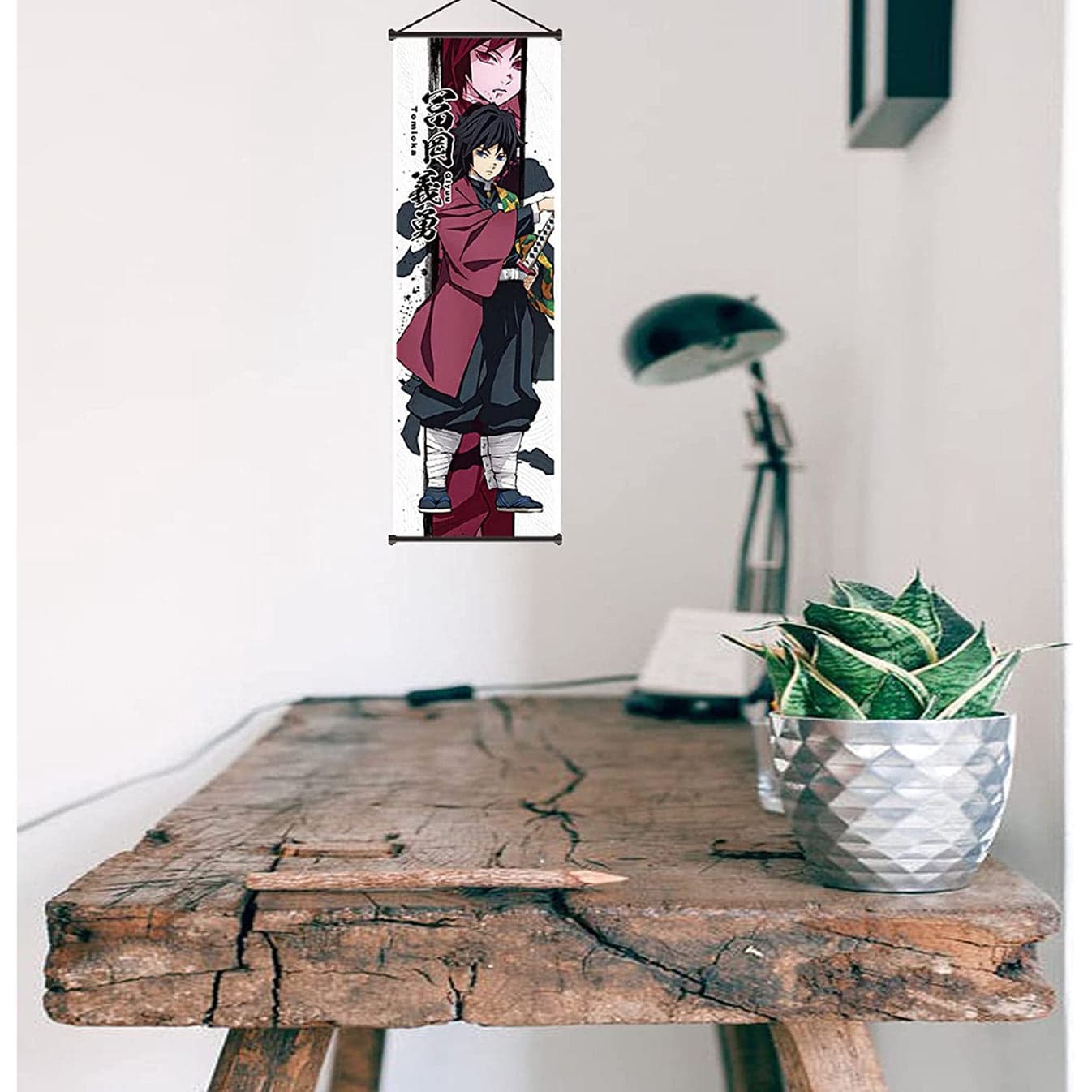 Demon Slayer Giyu Tomioka Anime  Poster Wall Scroll 70 x 25 Cms