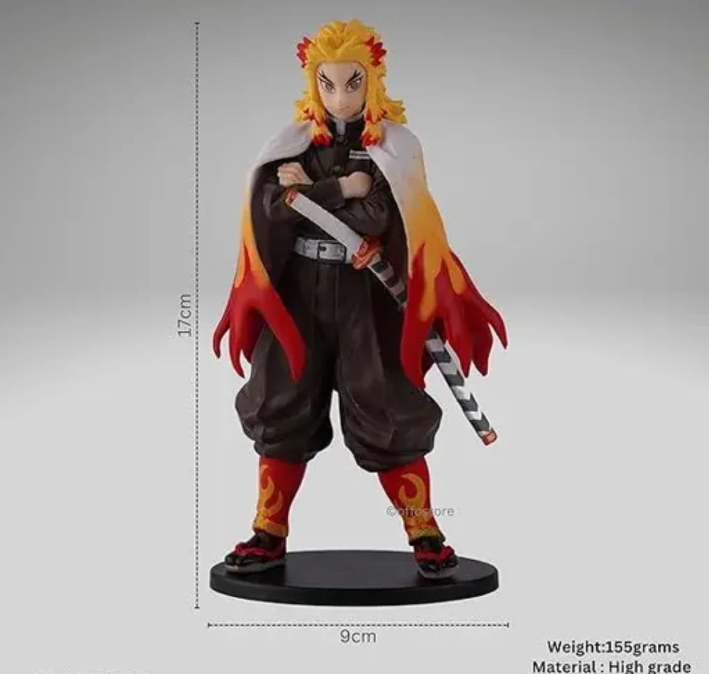 Onitore Demon Slayer Action Figure – Kyojuro Rengoku (Standing Pose) 🔥