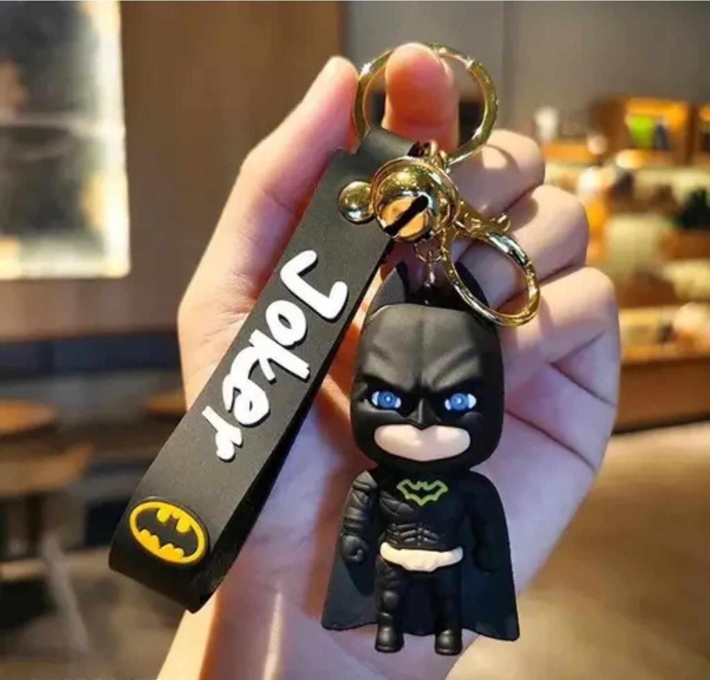 Blue Eyes Bat Man 3D Silicon Keychain