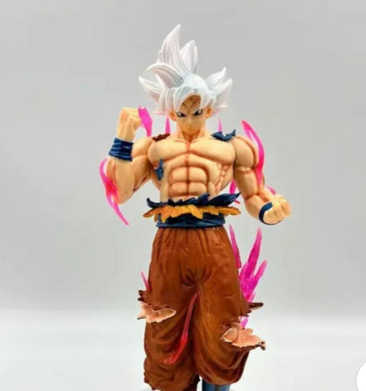 Dragon Ball Z Anime Goku White Hair Stand Action Figure