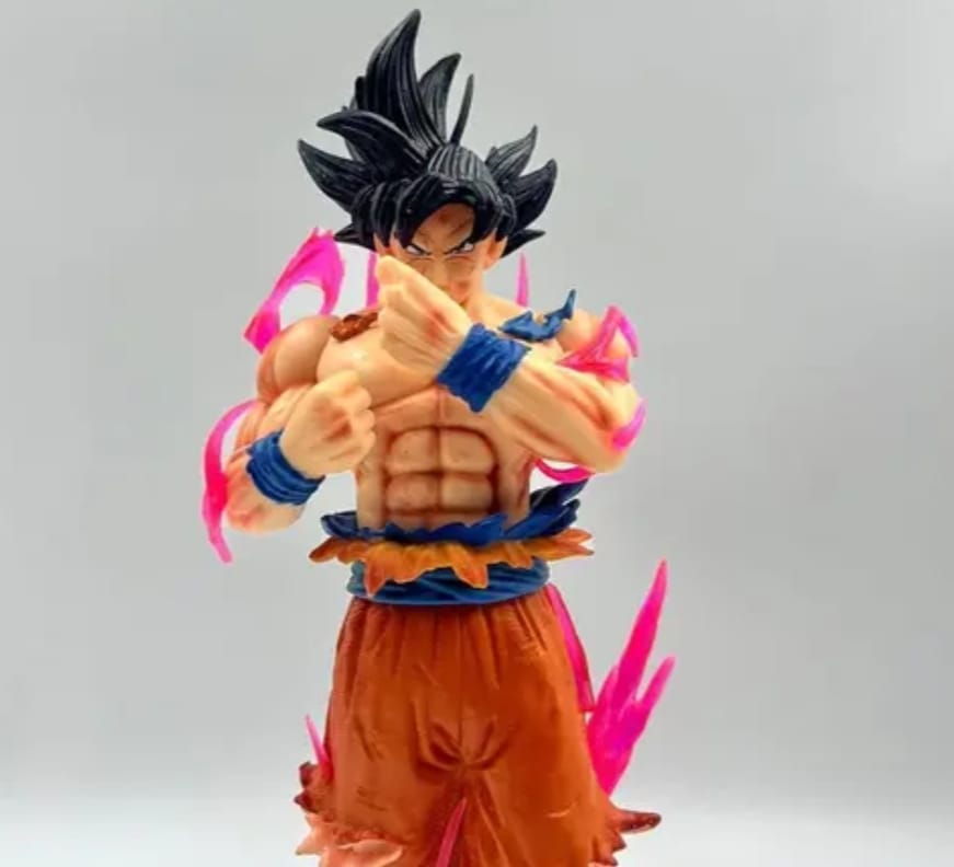 Dragon Ball Z Anime Goku White Hair Stand Action Figure