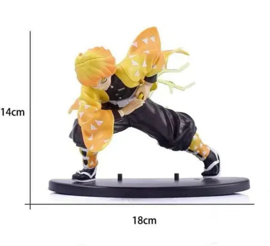 Zenitsu Demon Slayer Attack Large Action Figure Toy Doll Statue