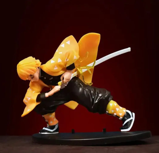 Zenitsu Demon Slayer Attack Large Action Figure Toy Doll Statue