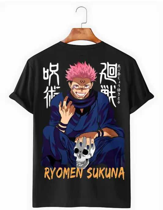 sukuna Jujutsu Kaisen Unisex  Regular Fit Round Neck T-shirts