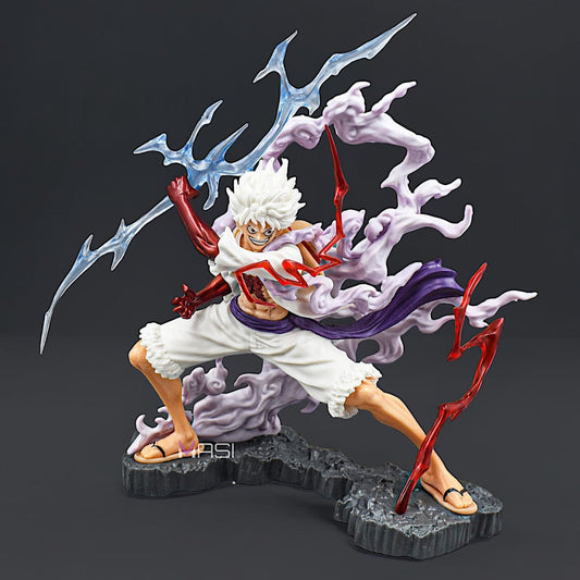 Monkey D. Luffy Gear 5 Limited Edition Action Figure With Thunder  Sword (25 Cm Height)  One Piece
