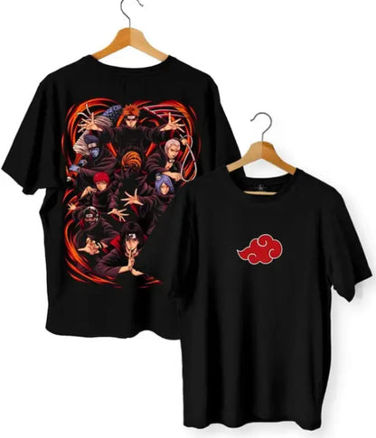 Akatsuki T-Shirt | Naruto Anime Graphic Tee | Red Cloud Cotton